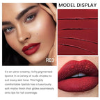 evpct 1Pcs Dark Red Lipstick, Silky Velvet Matte Lipstick Pack Sets for Women, Long Lasting Smudge Proof Lipstick Lip Stain Makeup Kit matte lipstick 24 hours original R03