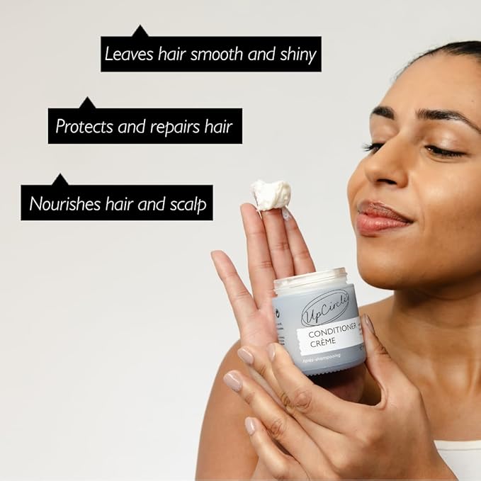 UpCircle Conditioner Crème with Rosemary Oil + Vitamin E – Gentle Formulation To Repair + Protect – Bamboo Extract + Orange Peel – Natural, Vegan + Cruelty-Free
