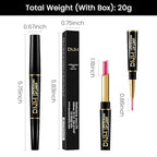 evpct 1Pcs Mauve Warm Pink Shine Lip Liner and Lipstick Combo Set Kit for Women, Moisturizing Glossy Tinted Lip Stick Balm, Sheer Shine Juicy Finish, Lightweight Hydrating Formula Lip Care 43#