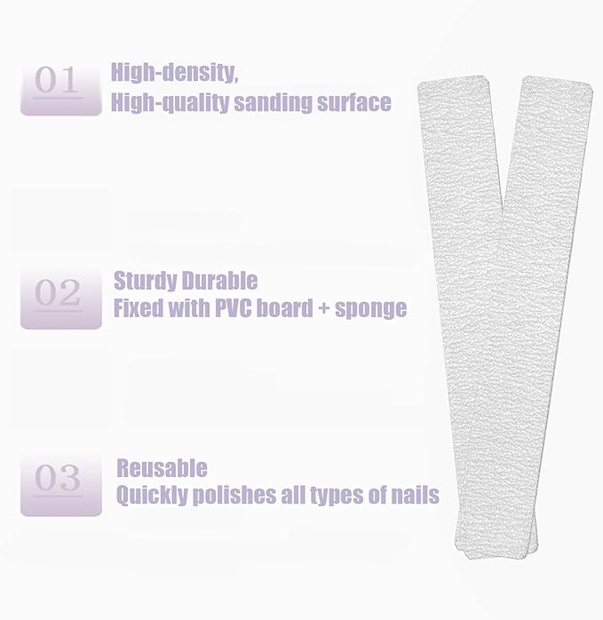 21 Pcs Nail File 80/80 Grit Nail Files,Gray Double Sided Emery Boards,Professional Nail Files for Natural and Acrylic Nails