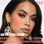Powder Matte Blush Cheeks Face Makeup for Women With Mirror and Powder Puff Monochrome Blushes Lightweight,Smooth,Blendable,Fade and Transfer-Resistant Baked Blush,Effortless Matte Natural Finish