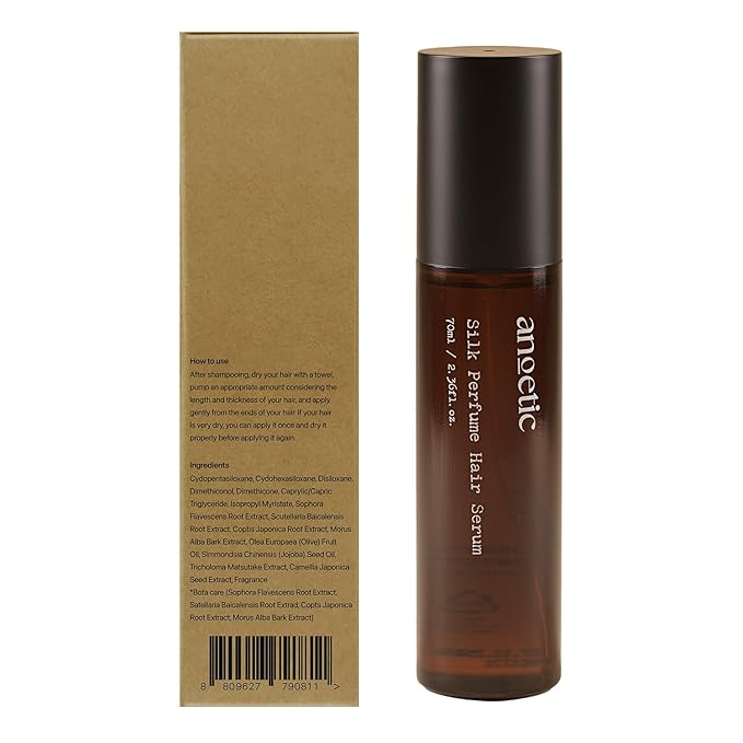 Silk Oil Serum for Frizzy and Damaged Hair | Silk Perfume Hair Serum | Korean Hair Care For Frizz Control and Split End Care