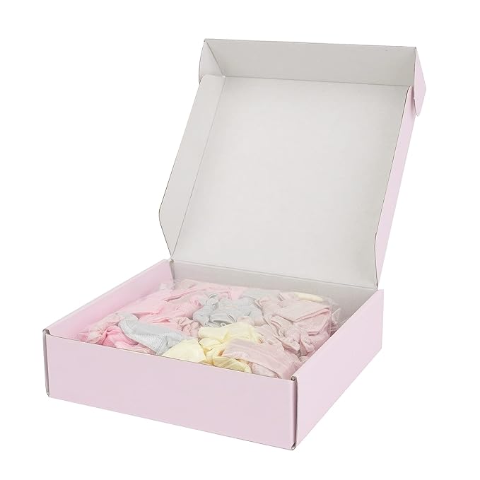 MEEDEE Ombre Pink Hair Ties for Women - 100 Pack Soft No-Crease No-Damage Ribbon Knotted Ponytail Ties, Ouchless for Yoga & Elastic Bracelets