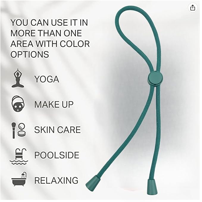 6 Pcs Adjustable Hair Ties for Thick Hair&Natural Hair,No Damage Ponytail Holders,Easy to Use for Buns,Soft Locs, Dreads,Afro Puffs&Curly Hair Accessories,3 Colors Bracelet Hair Ties Bulk (Green)