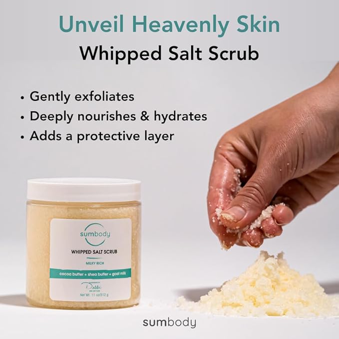 Sumbody Exfoliating Body Salt Scrub (21oz) Dragon Fruit, Antoxidant Rich, All Natural, USA Made, Self Care Gifts For Women, Teens, Men Sensitive Skin Nourishing, Hydrating, Non-Toxic