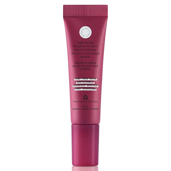 Naturium Phyto-Glow Lip Balm, Hydrating Lip Care with a Glossy Finish, 0.34 oz Jam