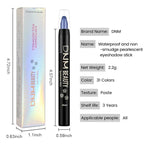 Kaely Cream Eye Shadow Sticks, Sapphire Blue Shimmer Eyeliner Pencil Eyeshadow Palette Makeup, Eye Highlighter Brightener Stick for Older Women Waterproof Pigmented, sombras para ojos, New-64