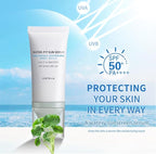 2 Pcs Centella Sunscreen, Light & Hydrating Centella SPF50 Water-Fit Sun Serum for All Skin Type and UV Defense.