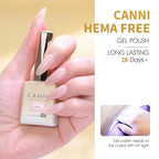 CANNI 9ml Hema-Free Jelly Gel Nail Polish Set- 6Pcs Jelly Nude Pink Neutral Transparent Milky White Colors Kit,Soak Off LED Manicure Kit DIY at Home Salon Gifts for Women Girls