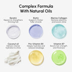 MAREE Deep Conditioning Hair Mask for Damaged Hair Treatment 2 PACK - Keratin Hair Care for Hydrating Growth Repair Moisturizing - Dry Curly Color Treated Frizzy - Tratamiento Mascarilla Para Cabello