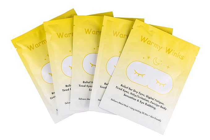 GlamBaby Warmy Winks Self-Heating Eye Mask for Kids – Heated Warm Compress for Dry Eyes, Irritation & Puffiness – Disposable Eye Mask for Children’s Eye Relief & Relaxation