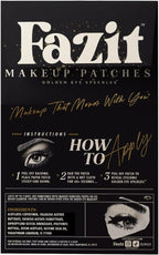 Fazit Makeup Patches - Golden Eye Speckles - Glow Up Make-Up Patches - Cute Glitter Makeup Accessories for Women - Cosmetic Glitter for Face