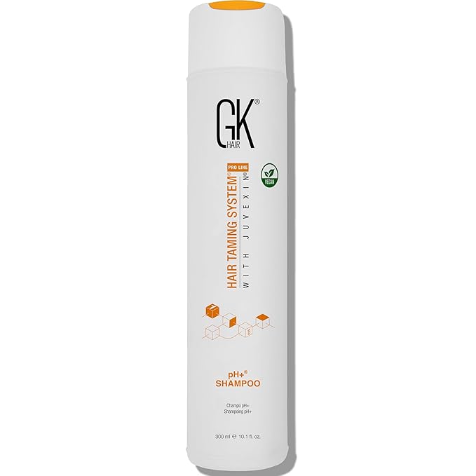 GK HAIR pH+ Pre-Treatment Clarifying Shampoo For Preps Hair Deep Cleansing Removes Impurities -With Aloe Vera Vitamins & Natural Oils All Hair Types Men and Women (Ph Shampoo 10.1 Fl Oz)