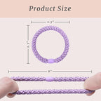 30 Pcs Hair Ties No Damage for Women Girls, High Elastic Braided Hair Ties for Thick Hair, Soft Ponytail Holders, No Crease Hair Bands for Curly Thin Hair Scrunchies (Multicolor Colors)
