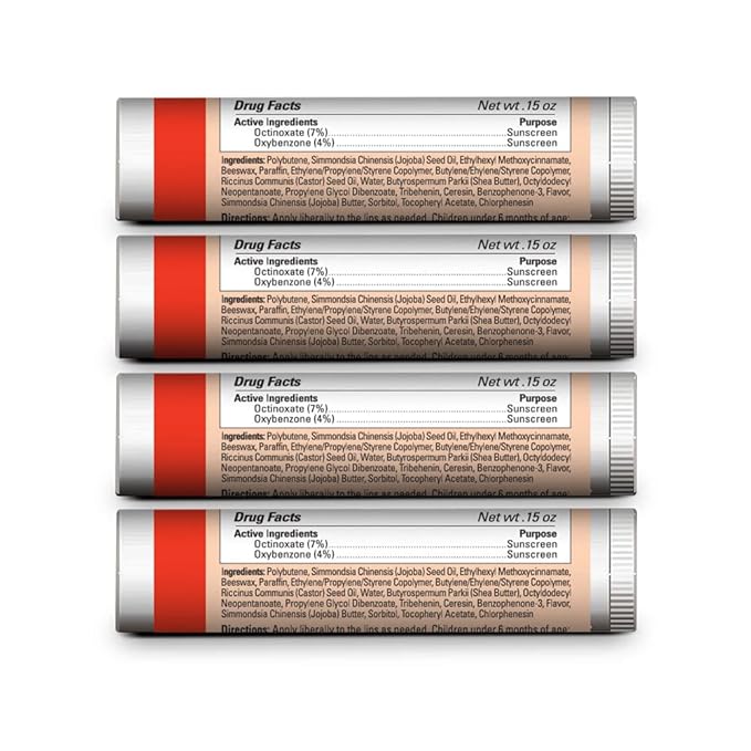 Dr. Hess Udder Stick Lip Balm, Pomegranate, 4 Count