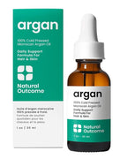 natural outcome Argan Oil 100% Pure Moroccan Cold-Pressed Face, Body and Hair Lightweight Oil for Moisturizing, Hydrating & Skin Nourishment, 1 oz