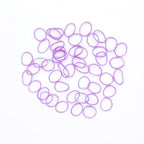 3200 Pcs Elastic Rubber Bands Small Hair Ties Hair Rubber Mini Hair Bands Hair Elastics Tiny Soft Holder Ponytails for Girls (Purple)