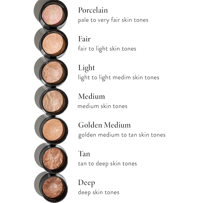 LAURA GELLER NEW YORK Award-Winning Baked Balance-n-Brighten To Go Travel Size Color Correcting Powder Foundation - Deep - Buildable Light to Medium Coverage - Demi-Matte Natural