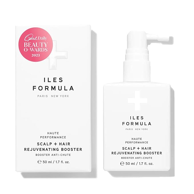 ILES FORMULA Scalp + Hair Rejuvenating Booster – Non-Greasy Hair Serum to Support Growth for Visibly Thicker, Stronger, Fuller Hair – Natural, Lightweight & Fast-Absorbing Scalp Serum with Procapil