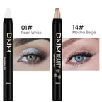 evpct 2Pcs Cream Eyeshadow Sticks Set for Eyes Pearl White & Mocha Beige Shimmer Eye Crayon Shadow Brightener Stick Pencil Pen Bulk sombras en crema para ojos 01+14