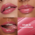 Pink Butter Lipstick Tinted Lip Balm, Shine Moisturizing Plumper Lipstick for Women, Natural Nourishing Hydrating Lip Gloss Stain for Dry Lips,Lightweight Lip Liner Care Makeup Vegan 1Pc Pink