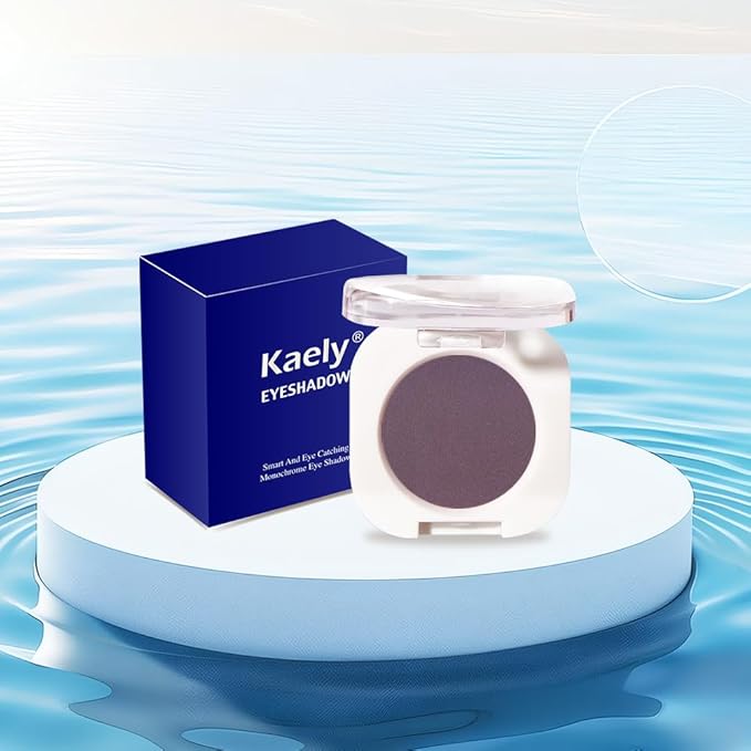 Eggplant Purple Single Matte Eyeshadow Makeup, Neutral Powde Eye Shadow for Women, Deep Dark Mauve Plum Purple Matte Singles Eyeshadow Palette Pigmented Waterproof, Girls Christmas Gift 15