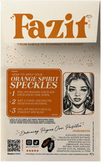 Fazit Makeup Patches - Orange Speckles - Glow Up Make-Up Patches - Cute Glitter Makeup Accessories for Women - Cosmetic Glitter for Face