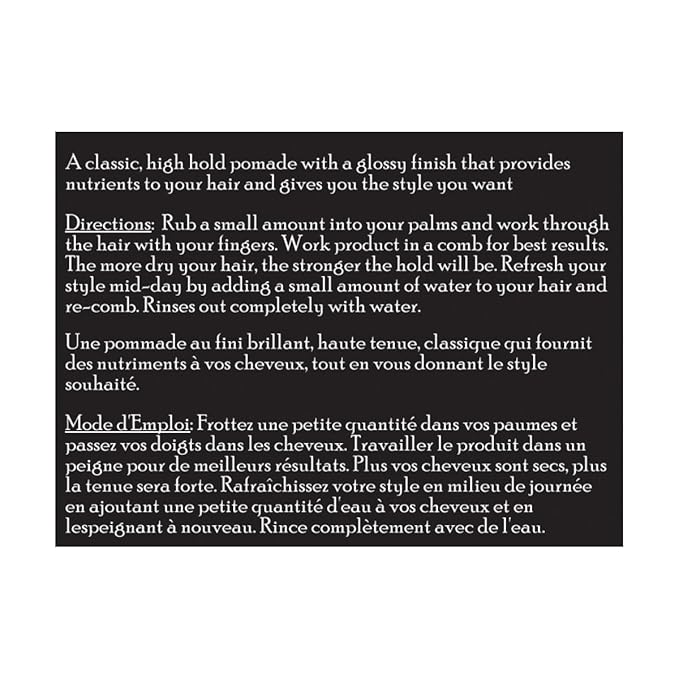 Brickell Men's Hair Styling Firm Hold Pomade for Men, Natural & Organic With Strong Hold & High Shine Finish, 2 Ounces, Scented