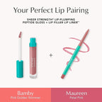 Thrive Causemetics Lip Filler Long-Wearing + Plumping Lip Liner, Shea Butter Hydrating Lip Plumper Retractable Lip Liner Pencil, Built In Sharpener, Vegan & Cruelty Free, Maureen (Petal Pink)