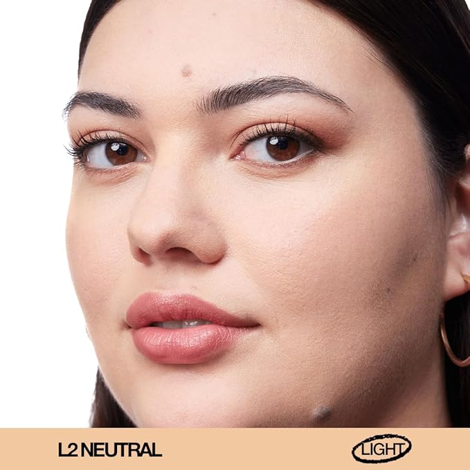 about-face THE PERFORMER Skin-Focused Foundation L2Neutral – Medium Coverage, Long-Wear, Breathable & Buildable Base – Clean, Vegan, Hydrating Formula with Blue Agave & Chlorella – 1.08oz