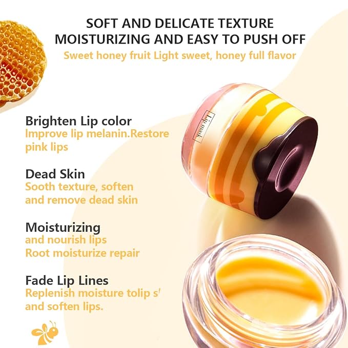 2 Pcs Strawberry & Honey Lip Exfoliate