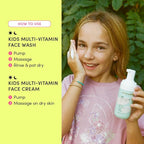 Evereden Kids Happy Face Duo (Melon Juice) - Multi-Vitamin Face Wash & Face Cream Set - Clean & Vegan Skin Care for Kids 3+ - Moisturizing, Nourishing, & Protective Skin Care Set