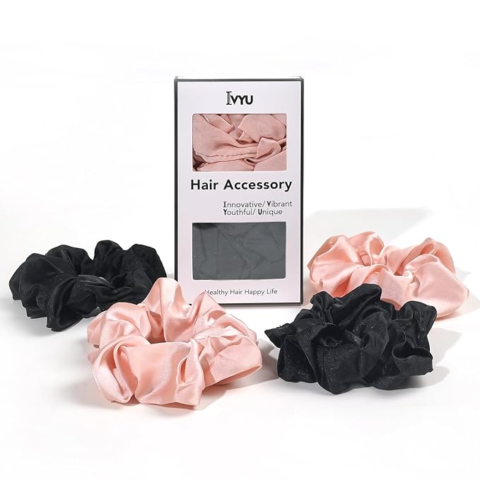 Hair Scrunchies for Women - Hair Ties No Damage Both for Thick Hair or Thin Hair Curl Hair No Crease Scrunchies Ponytail Holder No Hurt Your Hair