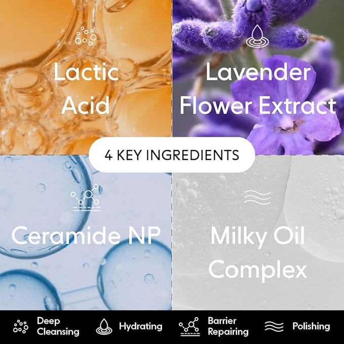 LOOPS Milky Cleanser - Deep Cleansing and Hydrating Skin Care - Pre-soaked Bamboo Pad - Facial Wash with Milky Oil Complex - Oil Cleanser for Face - Face Wash, Facial Cleansing Pads - Gifts for Women