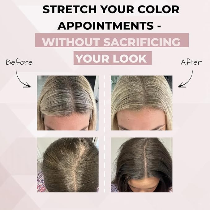 Rumi Cosmetiques HairMagic+ Root Touch Up Powder – Instant Gray Hair Coverage & Hairline Filler – Water-Resistant, Natural Finish, Nourishing Formula with Argan Oil & Vitamin E (Platinum Blonde)