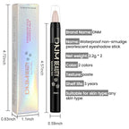evpct 2Pcs Cream Eyeshadow Sticks Set for Eyes Waterproof, Ginger Matte Caramel Matte Eye shadow Stick Pencil Pen Bulk sombras en crema para ojos 29+30