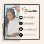 Bask & Lather Scalp Stimulator Hair Growth Oil, Cold Pressed Mint and Rosemary Blend with Grapeseed for Hair Growth, Organic Natural Leave in, All Hair Types, 2 Fl Oz