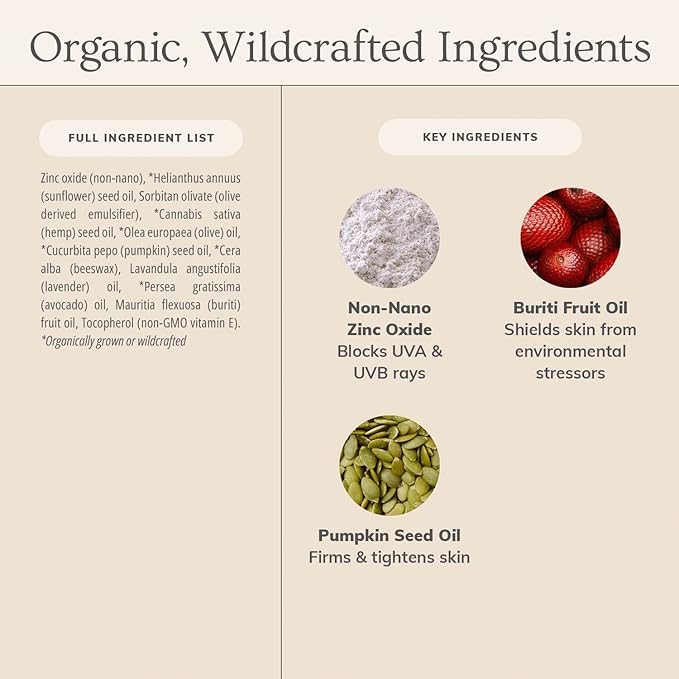 Annmarie Skin Care Sun Love SPF 20 Sunscreen - Reef Safe. - Non-Nano Zinc Oxide Sunscreen with Moisturizing Organic Pumpkin, Sunflower, Hemp Seed Oils, Lightweight & Sheer Sunscreen (50mL, 1.7 fl oz)