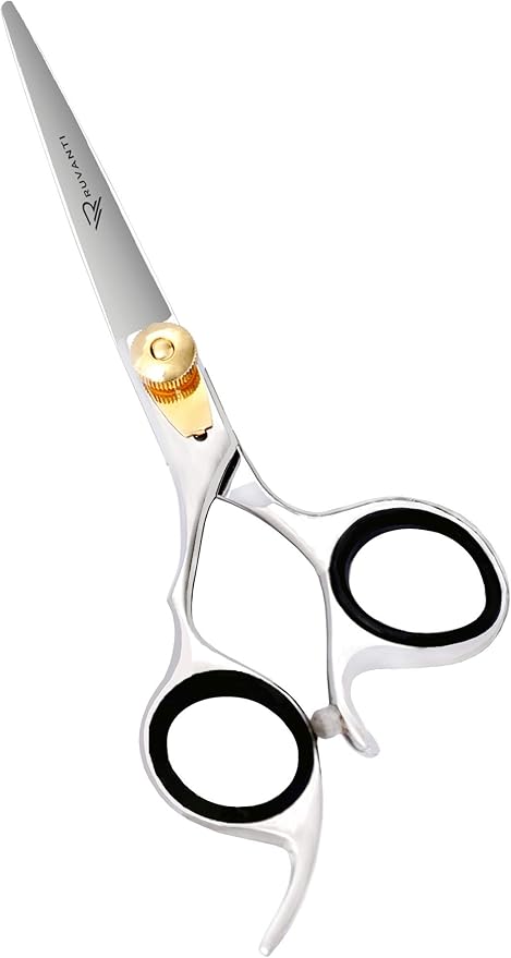 Ruvanti Left Handed Hair Cutting Scissors 6.5” - Professional Shears, Sharp Hairdressing/Haircutting Scissors for Men/Women