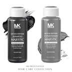 MK PROFESSIONAL Detox Deep Clean Clarifying Shampoo, Sulphate Free + Charcoal and Amino Acid Complex, Removed Product Buildup, Dirt & Oils, Nourishes & Soothes Scalp - 10.1 Fl Oz / 300 ml