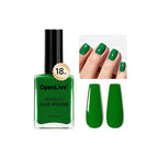 18ml Dark Green Nail Polish Large Volume Quick Dry Nail Polish, Long Lasting Shine, Fingernail Toenail Nail Art DIY Home Travel Nail Art Gift