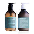 LIKOA, Smooth and Neutral Shampoo and Treatment Set, Vegan, Halal, Lightweight Moisture for Fine, Dry, or Tangle-Prone Hair, Botanical Hair Care, White Floral Scent, Made in Japan, 16.9/17.64 Fl oz