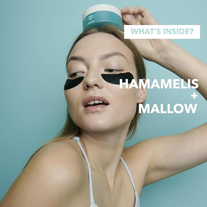 RARE Paris - Carbone Glacé - Purifying Carbon Black Under Eye Patches - Cleanses & Tightens - With Hamamelis & Mallow - Purifying, Firming & Revitalizing - Multi-Active Serum Formula - 30 Pairs