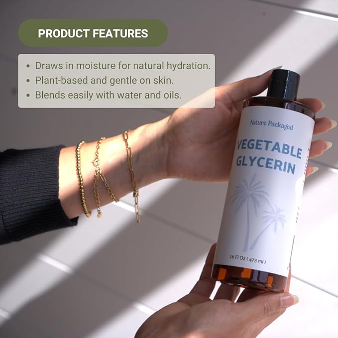 Vegetable Glycerin Oil - 100% Pure Plant Based Glycerol for DIY Skincare, Hair Care, Soap Making & Cosmetics - Vegan Moisturizing Humectant for Lotions & Creams - USP Grade 4 Gallon