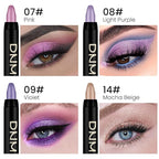 evpct 4Pcs Cream Eyeshadow Pencil Bulk Stick Set for Eyes Waterproof Pink Light Purple Violet Mocha Beige Shimmer Metallic Eyeshadow Crayon Stick sombras en crema para ojos