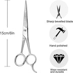 Fcysy Haircut Scissors - Professional Hair Stylist Kit with Comb Set for Men & Women