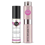 CA Perfume Duo Impression of Goddess Girl Fantastic Pink For Women Perfume Layering Set Long Lasting Travel Size EDP + Body Oil Roll-On Bottle 0.27 Fl Oz+0.33 Fl Oz