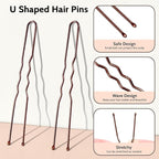 TsMADDTs Dount Bun Maker, 3PCS Light Brown Hair Bun Maker with 20PCS Bobby Pins for Ballet, Dance