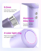 Hair Dryer with Comb & Diffuser Attachment for Curly Hair, PLUZZ 200M Negative Ionic Blow Dryer Brush, High-Speed Brushless Motor Hairdryer Fast, Portable Travel Hair Dryers Quiet, Women/Men/Kids