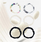 6 Pack 100% Muberry Silk Scrunchies for Women Luxury Hair Ties,No Damage Gentle Hair Bands,Ponytail Holders Silk Hair Ties for Thick and Thin or Curly Hair